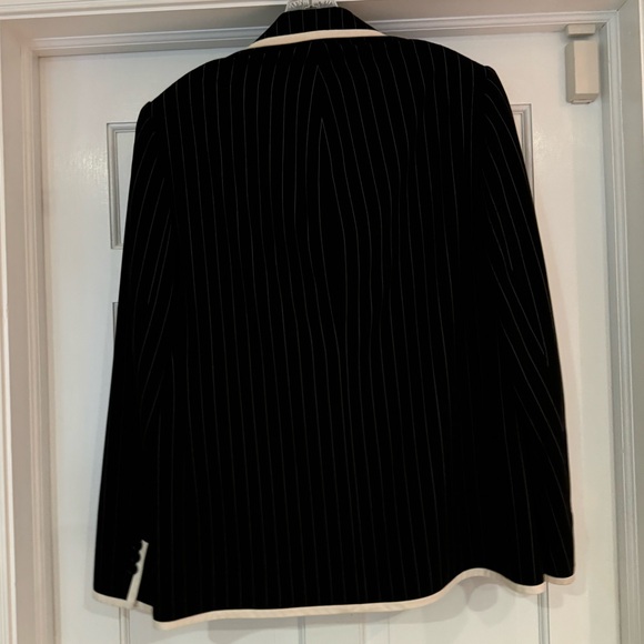 Serge & Real absolutely stunning black and white stripped jacket size Large - Picture 4 of 6